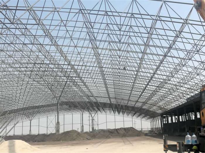 萧县钢厂料仓网架工程